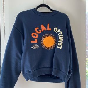 Madhappy Local Optimist Navy Blue Sweatshirt XS